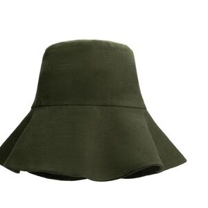 Atelier Des Femmes Olive Green Women's Bucket Hat new with tags o/s